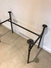 Load image into Gallery viewer, Black Steel Pipe Desk/Table Legs
