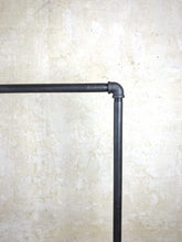 Load image into Gallery viewer, Black steel pipe clothes rail
