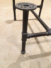 Load image into Gallery viewer, Black steel pipe coffee table legs

