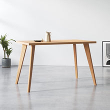 Load image into Gallery viewer, Tapered solid oak table and bench legs
