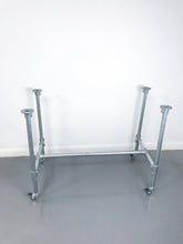 Load image into Gallery viewer, Scaffolding pipe table legs with locking wheels
