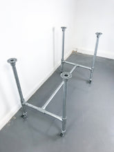 Load image into Gallery viewer, Scaffolding pipe table legs with locking wheels
